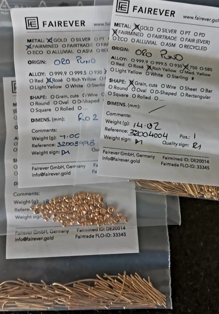 or fairmined en grenaille