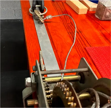 banc à tréfiler ou banc à étirer du fil